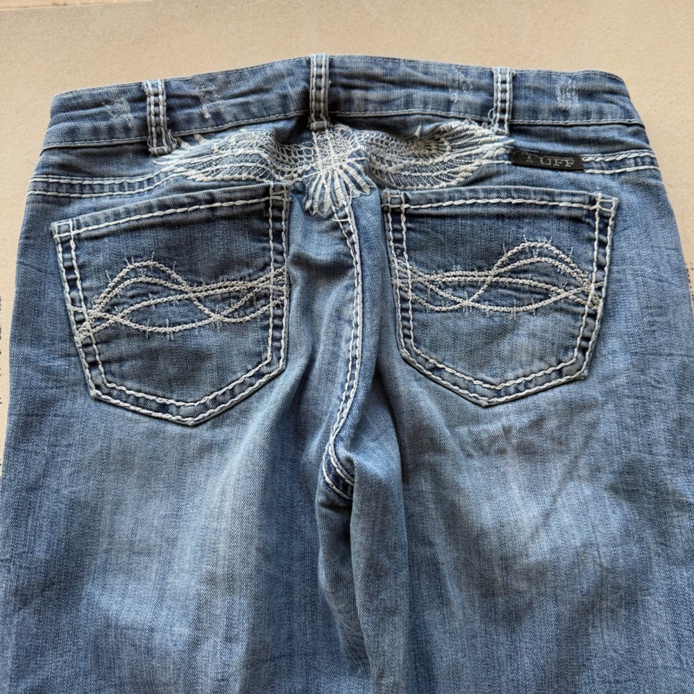 Y2K Cowgirl Low Rise Bootcut Tuff Jeans